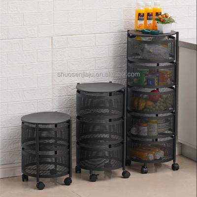 China 2022Hot Viable Selling Multifunctional Movable Plastic Children Toys Kitchen Fruit Storage Box Vegetable Storage Rack With Wheels for sale