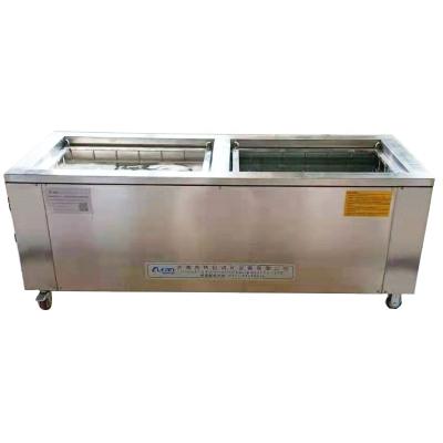 China High Quality Industry Dual Groove Ultrasonic Cleaning Machine For Cleaning Engine Parts for sale