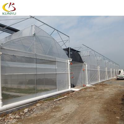 China Sawtooth Type Portable Plastic Double Layer Blackout Covers PE Greenhouse for sale