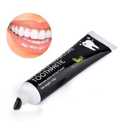 China 2023 Toothbrush Oral Care Teeth Whitening Natural Black Bamboo Toothpaste 105g Activated Carbon for sale