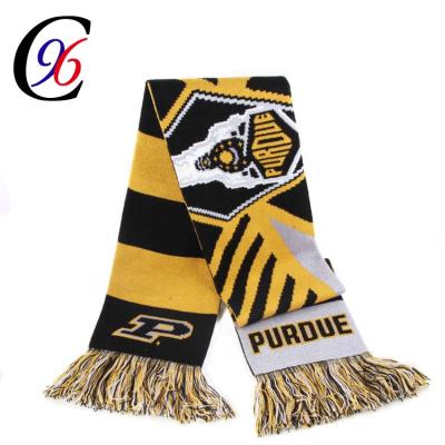 China Fashion knitting scarf Chengxing brand fan scarf soccer team defender sports cheap scarf football scarf for sale