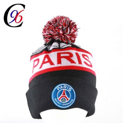 China COMMON 100% Acrylic Custom Knitted Winter Hat Warm Beanies for sale