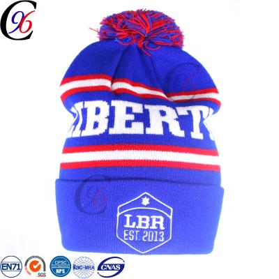 China Chengxing COMMON Promotional Embroidery Printed Beanie Hat for sale