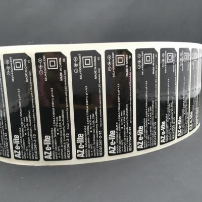 China Waterproof Electronic Equipment Pattern Label , Instruction CE Sticker Printing for sale