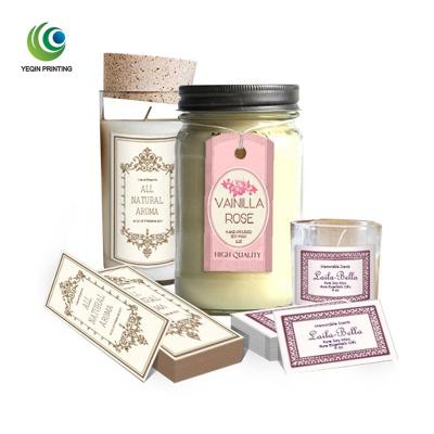 China Heat Resistant Scent Candle Heat Resistant Label , Scented Candle Label for sale