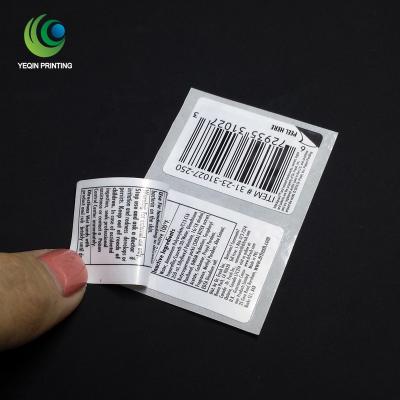 China Waterproof 4 Sides Printed Label Sticker, 4 Layered Label, Double Skin Label for sale