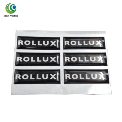 China Waterproof 3d Epoxy Domed Sticker Label With Printed Logo for sale