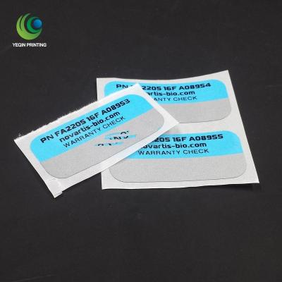 China Waterproof anti tamper stickers, anti theft labels, anti-mold sticker for sale