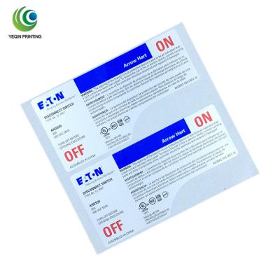 China Custom High Quality Waterproof Battery Shrink Wrap Label Heat Resistant Sticker for sale