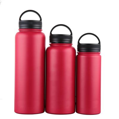 China Double Wall Vacuum Stainless Steel Gym Fitness Viable Custom Biodegradable Drink Water Wide Mouth Sport Bottle for sale