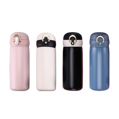 China Double 316 304 PORTABLE Creative Portable Wall Mini Korean Couple Cup Cover Bounce Stainless Steel Inner Vacuum Flasks for sale