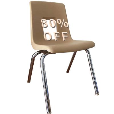 China Contemporary Environmental Plastic Plated Steel Frame Chair High School Student Chair for sale