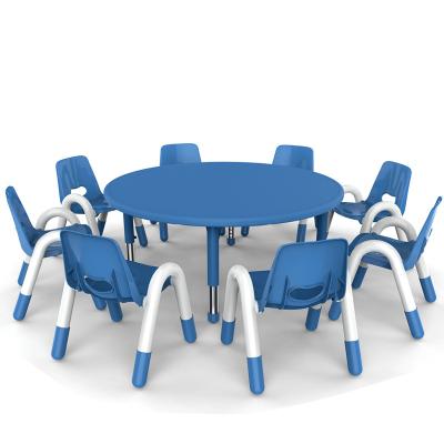 China Contemporary Children's Round Sitting Table Kindergarten Plastic Tables For Party for sale