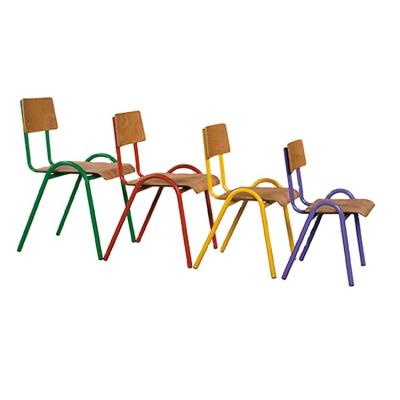 China Modern Stackable School Chairs School Furniture Wooden Chair For Kids for sale