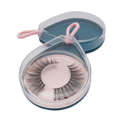 China Newest natural soft eyelash box packaging drop water make up false eyelash box clean brand eyelash box for sale