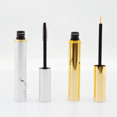 China Custom Clear Logo Empty Eyelash Lash Mascara Tube 4ml Eyelash Serum Cosmetic Aluminum Container Lash Extension Wand Serum Tube for sale