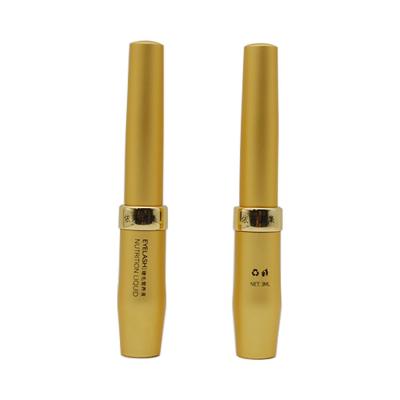 China 3ml Tube Cosmetic Gold Mascara Eyeliner Tubes Eyelash Shining Serum Bottles Eyelash Extension Container Empty Portable Eyebrow for sale