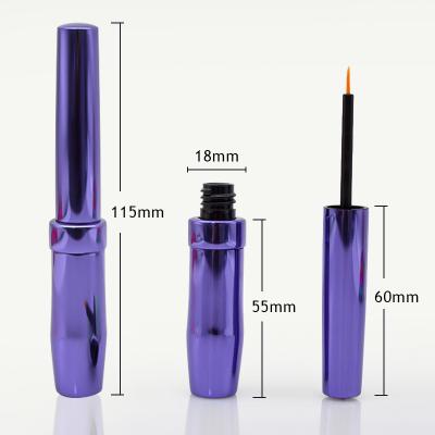 China 5ml Cosmetic Luxury Custom Empty Eyeliner Tube Container Packaging Private Label Glitter Eyeliner Bottle for sale