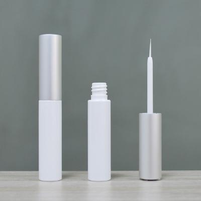 China Cosmetic Eyelash Glue Adhesive Bottles Clear Wick-on Eyeliner Container Cases Eyelash Serum Tubes Aluminum Cap Plastic Tubes for sale