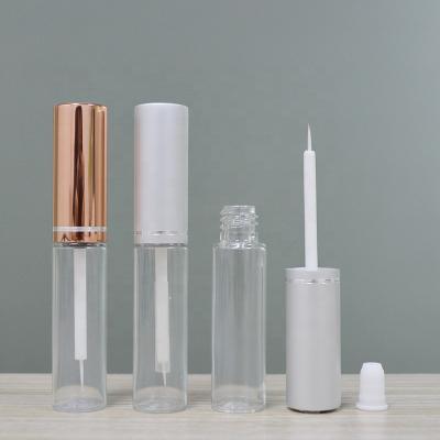 China Cosmetic Plastic Eyelash Glue Adhesive Tubes Clear Wick-on Eyeliner Container Cases Eyelash Serum Tubes Aluminum Cap Plastic Bottle for sale