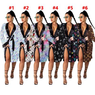 China QUICK DRY pajamas sexy loose home clothes robe coat skirt nightgown 9458 for sale