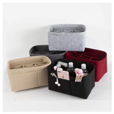 China Multi-pocket Travel Makeup Box Fashion OEM Stocking Case Cosmetic Bag Clutch Bag Function Organizer for sale