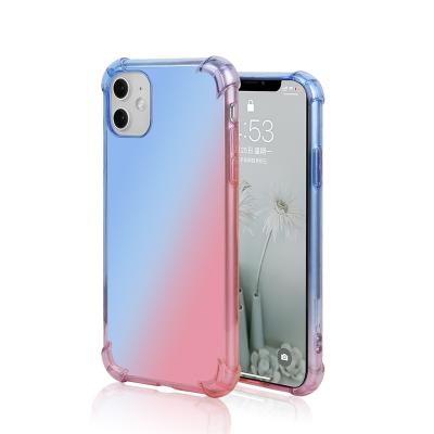 China Glitter Flow Hydraulic Gradient Customizable Phone Case For iPhone 11 Phone Case Suitable For iPhone SE for sale