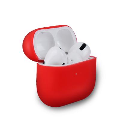 China For Airpods Protective Silicone Red Earphone Case Skin Cover Case For Apple Earphone for sale