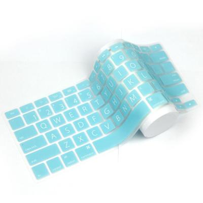 China High Quality Custom Laptop Keyboard Cover Waterproof Silicone Protective Case For Macbook for sale