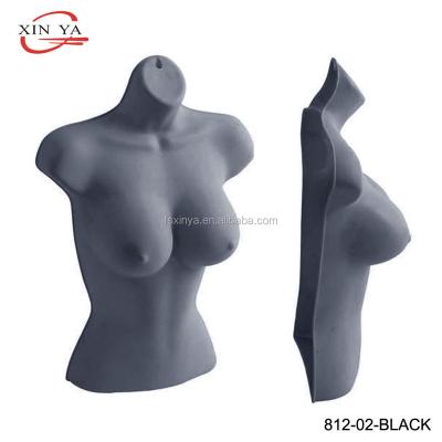 China Hollow-back Sexy Large Breast Female Plastic Body Hanging Form/Dummy/Dress Form (812-02-Skin/White/Black) for sale