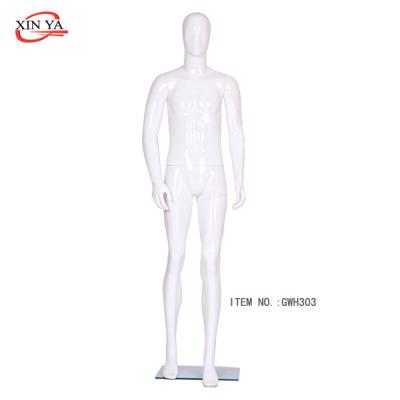 China Inflatable Good Quality Glossy White Male Mannequin For Windows/Male Mannequins/Full Body Mannequin Sale (GWH303) for sale