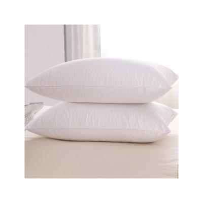 China Luxury Home Textile Wholesale Washed Cotton Feather Down Fluffy Simple And Elegant Feather Silk  Rest Pillow Core for sale