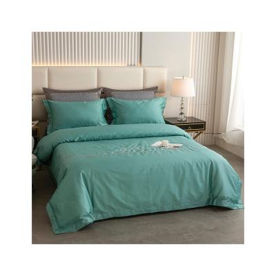 China Sustainable High Quality Simple Universal Four Seasons Center Green Recuperation High Quality Bedding Set for sale