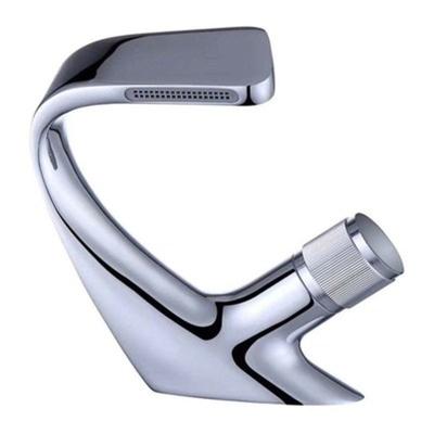 China Single Handle Chrome Basin Faucet Waterfall Copper Faucets Metered Bathroom Taps Basin Mixer Taps for sale