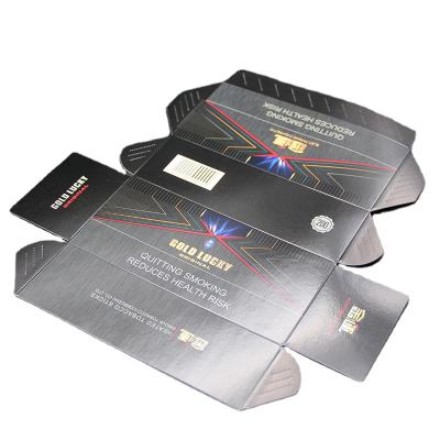 China Recyclable Matte Black Tobacco Packaging Box Box Cigarette Display Box for sale