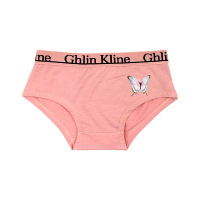 China Factory Outlet Cotton Panties Breathable Underwear Panties Butterfly Print Panties Underwear For Women for sale