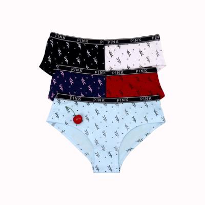 China Spandex/Cotton QUICK DRY Daily Printing Panties Breathable Viable Underwear for sale