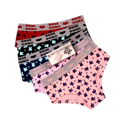 China Women Breathable Panties Cute Cartoon Printing Underwear Cotton Absorb Sweat Panties Briefs for sale