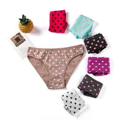 China Quality Underwear Breathable Wholesale Size Mix Color 40 Combed Cotton Women Panties Large for sale