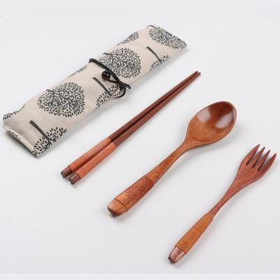 China Sustainable Portable Travel Camping Japan Doorgift Wholesale Customized Outdoor Cutlery Set Portable for sale