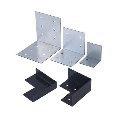 China Processing Custom Metal Stamping L-Shaped Wooden Box Edge Fixed Angel Guard Galvanized Iron Hardware Parts for sale