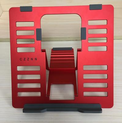 China Roter Leichtgewichtler-tragbarer Metalllaptop-Stand Ipad SGS 4mm, das Stand liest zu verkaufen