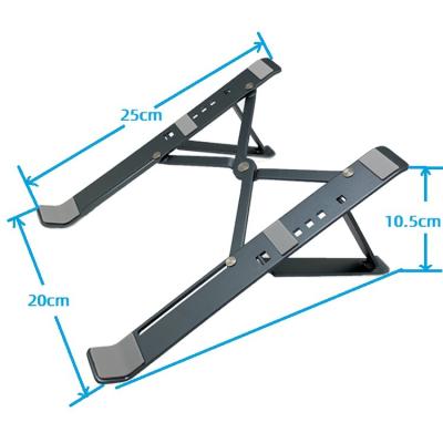 Cina Supporto del computer portatile del metallo di modo 220g 3.0mm/supporto di raffreddamento d'anodizzazione del computer in vendita