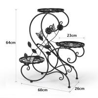 China Nicht rostendes 64*60*26cm Eisen-Betriebsregal/Metallbetriebsausstellungsstand im Freien zu verkaufen