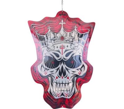 China Ornamentos colgantes del metal de la vuelta de Rose Metal Wind Spinner 3D del conde de Halloween en venta