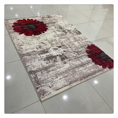 China Non-slip Soft Home Center Living Room Natural Flower Carpet for sale