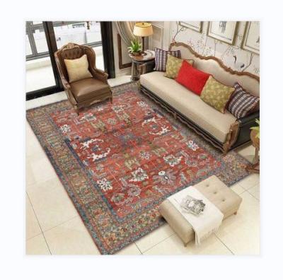 China Wholesale Luxury Digital Printed Washable Living Room Area Rug Artificial Silk Blankets for sale