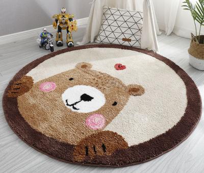 China Lovely Design Washable Kids Like Baby Round Prayer Mat Rug Carpets for sale