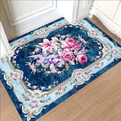 China Washable High Quality Custom Flooring Printed Welcome Front Door Mat for sale