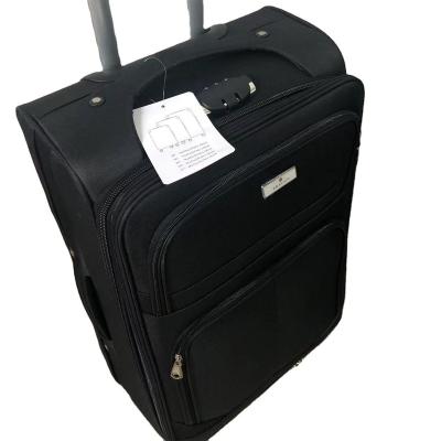 China High Quality Polyester 4 Wheel Spinner Trolley Luggage Bag Large Luggage Set Cheap Luggage Set for sale